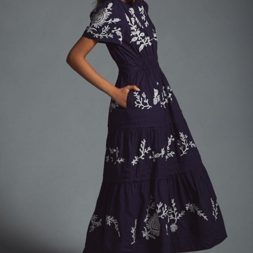 Anthropologie The Somerset Printed Maxi Dress - NWT - Size Large